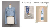 Short Denim Jacket PDF Digital Product DIY